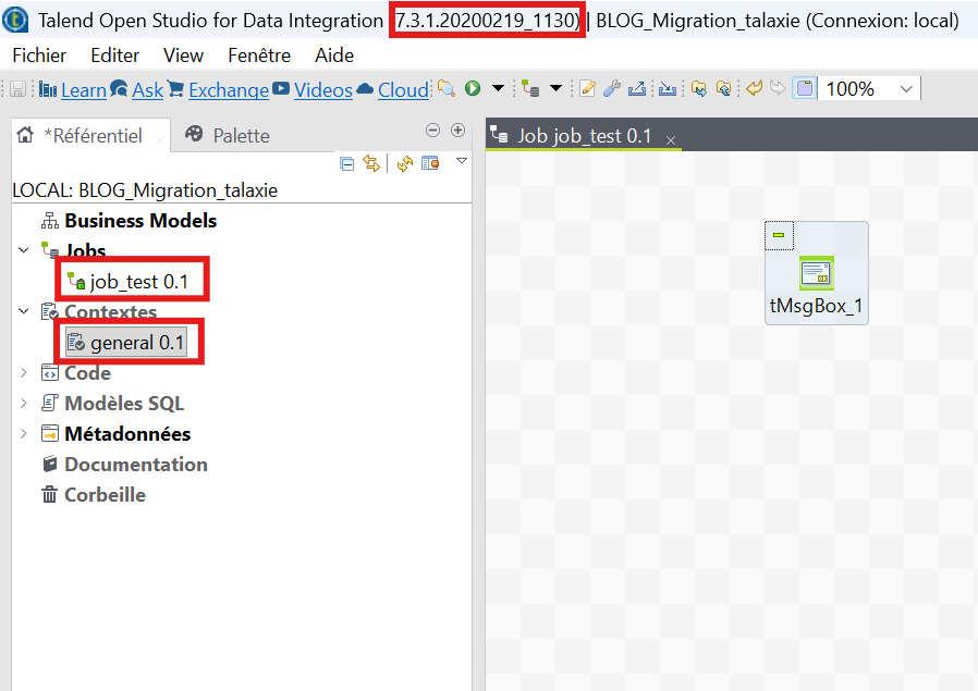 Audit des projets Talend avant migration
