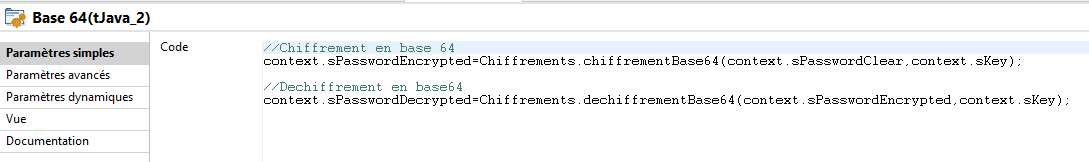 Utilisation des routines dans un job Talend
