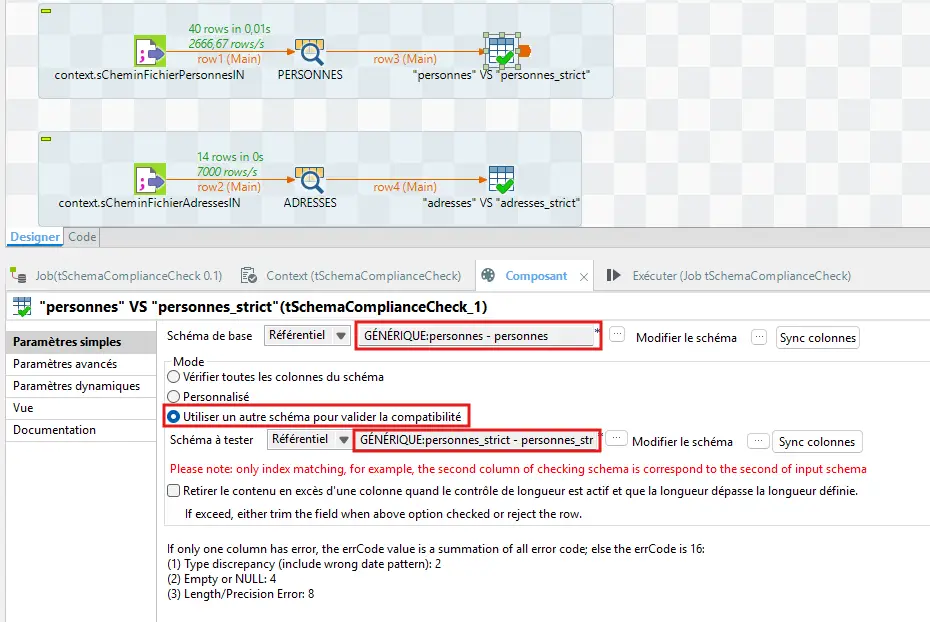Configuration tSchemaComplianceCheck
