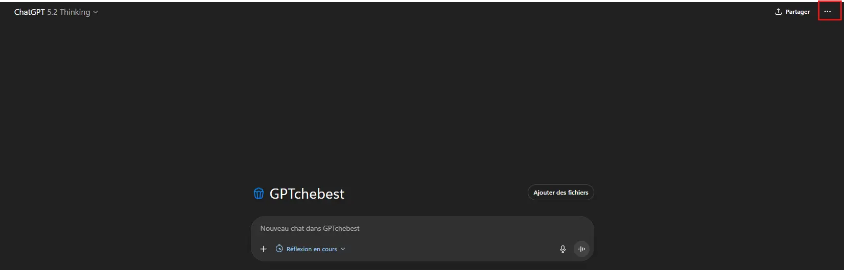 Configuration des instructions du projet GPTchebest