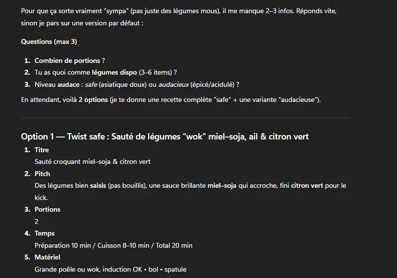 Utilisation du projet du chef GPTchebest
